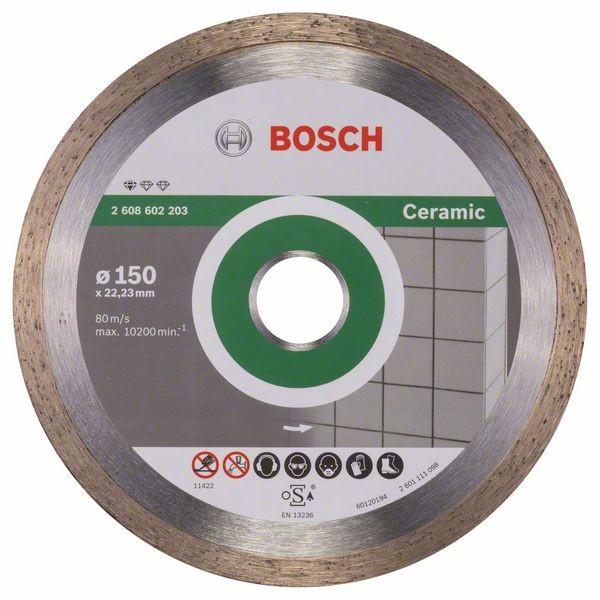 Bosch Diamanttrennscheibe, 150 x 22,23 x 1,6 x 7 mm, 1er-Pack 2608602203