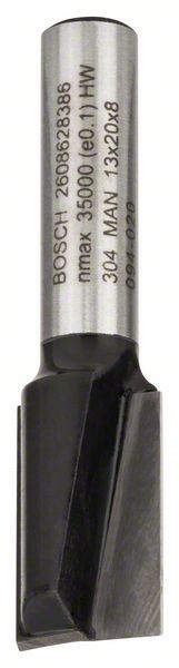 Bosch Nutfräser, 8 mm, D1 13 mm, L 19,6 mm, G 51 mm. Für Handfräsen 2608628386