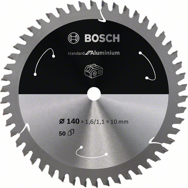 Bosch Akku-Kreissägeblatt Standard, 140 x 1,6/1,1 x 10, 50 Zähne 2608837761