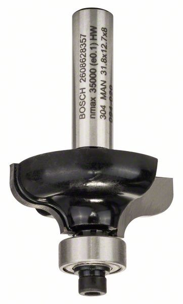 Bosch Kantenformfräser G, 8 mm, R1 4,8mm, D 31,8mm, L 12,4mm, G 54 mm 2608628357