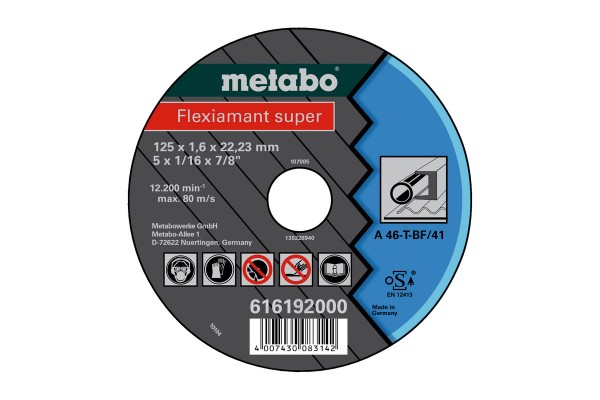 Metabo Flexiarapid super 125x1,6x22,23 Stahl, 616192000