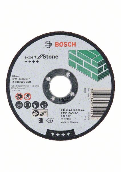Bosch Trennscheibe gerade Expert for Stone C 24 R BF, 115 mm, 2,5 mm 2608600320