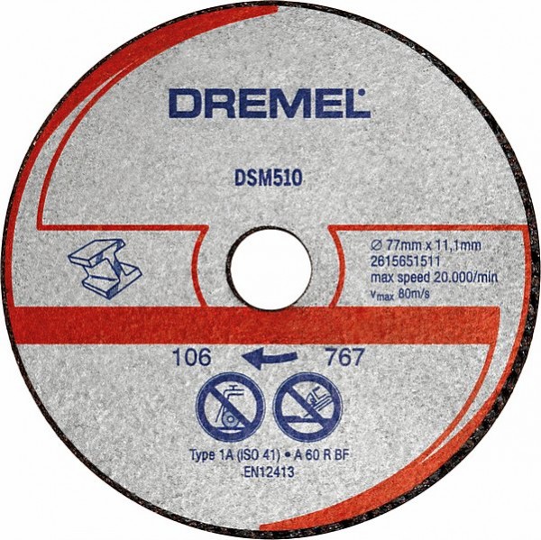 Bosch DREMEL® DSM20 Metall- und Kunststofftrennscheibe 2615S510JB