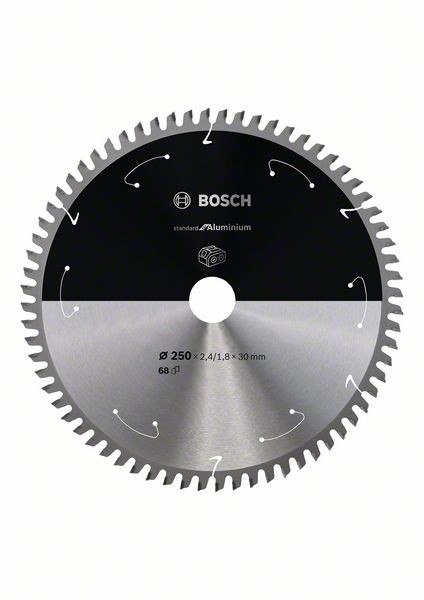 Bosch Akku-Kreissägeblatt Standard, 250 x 2,4/1,8 x 30, 68 Zähne 2608837778