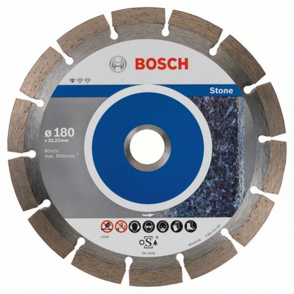Bosch Diamanttrennscheibe Standard,180 x 22,23 x 2 x 10 mm, 10er-Pack 2608603237