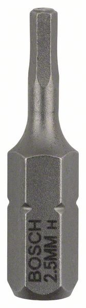 Bosch Schrauberbit Extra-Hart HEX 2,5, 25 mm, 3er-Pack 2607001720