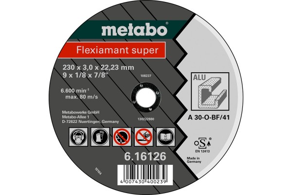 Metabo Flexiamant super 230x3,0x22,2 Alu, 616126000