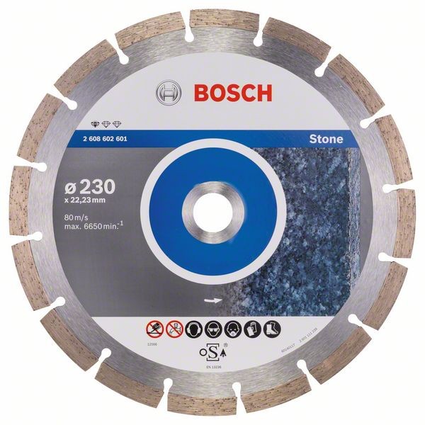 Bosch Diamanttrennscheibe, 230 x 22,23 x 2,3 x 10 mm, 1er-Pack 2608602601
