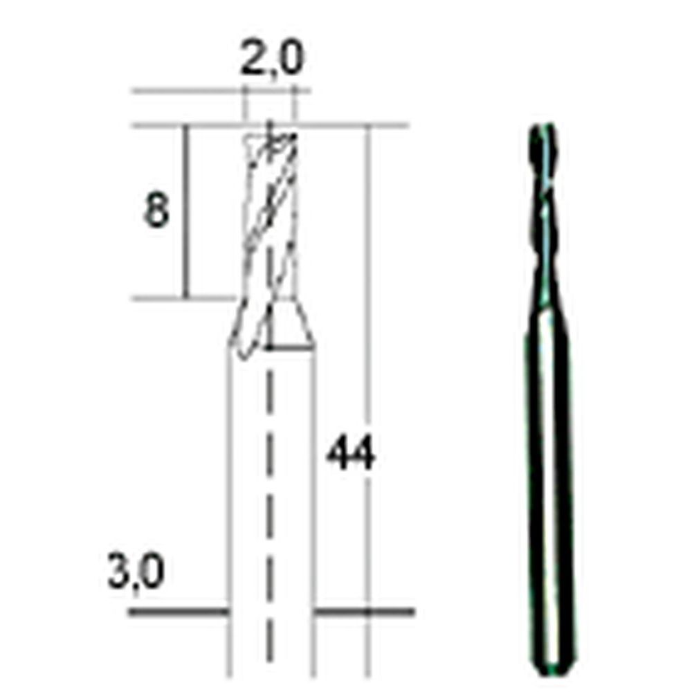 Proxxon Hartmetall-Multifräser 2 mm 28759 hohe Maßgenauigkeit MICROMOT 